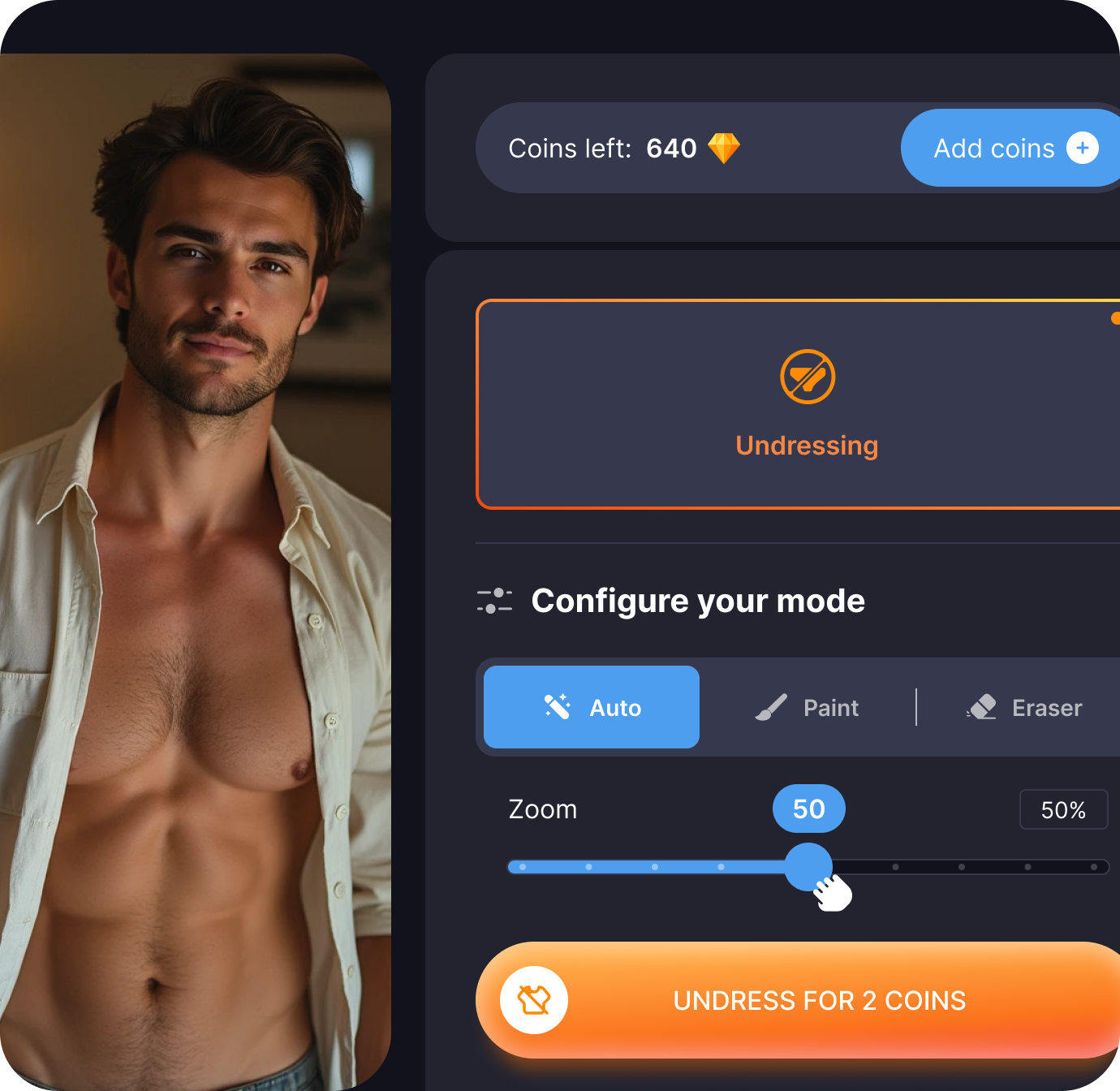 male undress ai